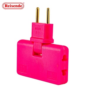 Enchufe de extensión Mini forma teléfono móvil convertidor de carga enchufe giratorio UE uno en tres 180 grados OEM enchufe eléctrico SDK - Product Image 6