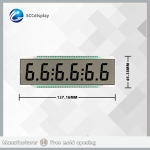 Schermo per moduli LCD statici digitali SJXD-T73161H personalizzato a 7 segmenti con punto decimale prezzo all'ingrosso - Product Image 4