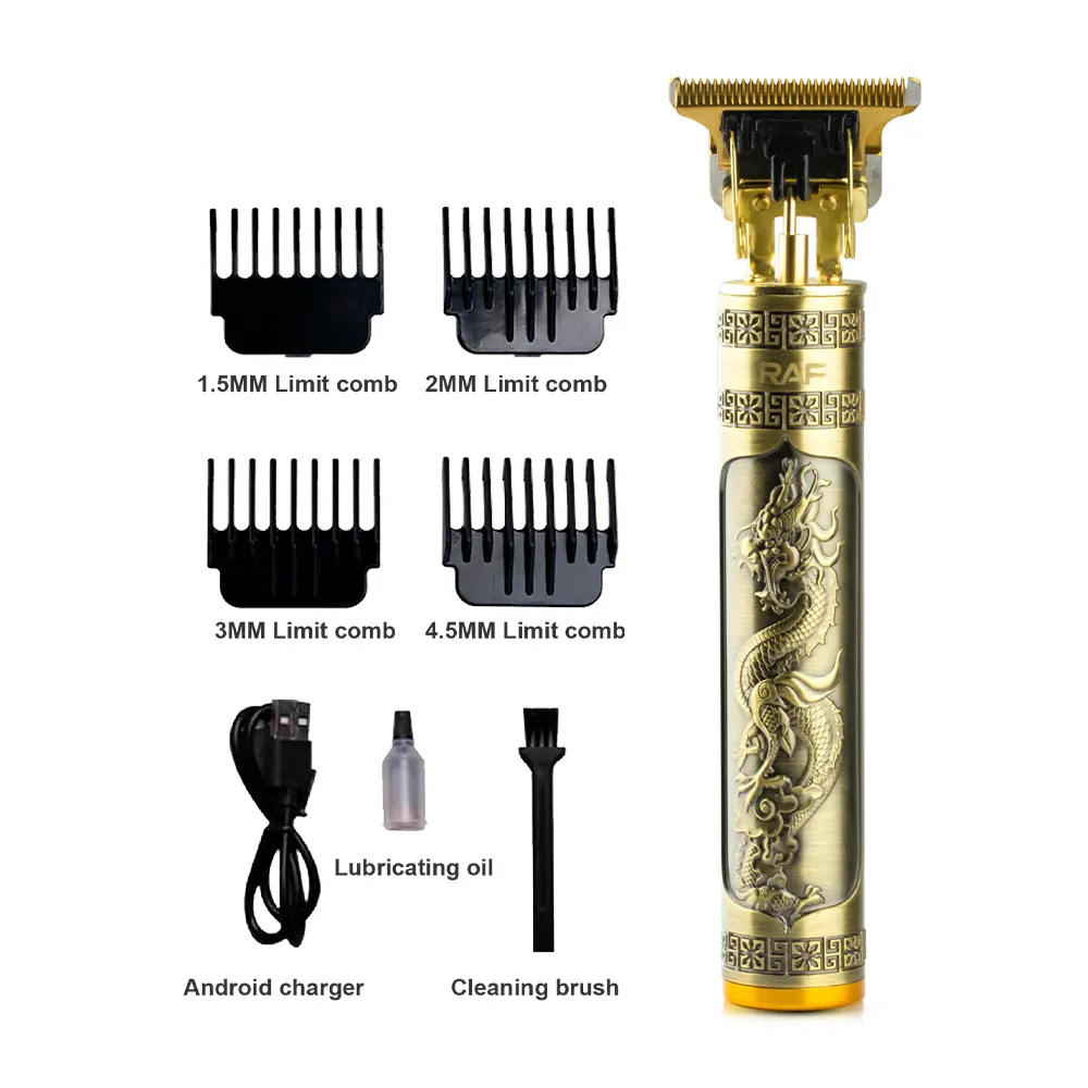 Aparador de barba e de cabelo, barbeador elétrico sem fio, barbeador, corte de cabelo, kit profissional, aparador de barba