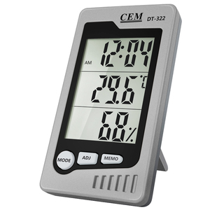CEM 2017 Nuevo termómetro meteorológico higrómetro Sensor de temperatura y humedad portátil con pantalla de función multientorno - Product Image 4