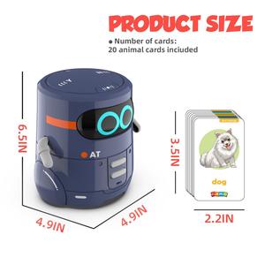 Robot inteligente RC Juguetes Robot de control remoto recargable Juguete para niños Aprendizaje Robot de juguete programable inteligente