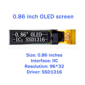 QZ BOM nuovo originale 0.86 pollici OLED schermo 9632 schermo LCD mostra schermo seriale interfaccia IIC I2C SSD1316 - Product Image 2