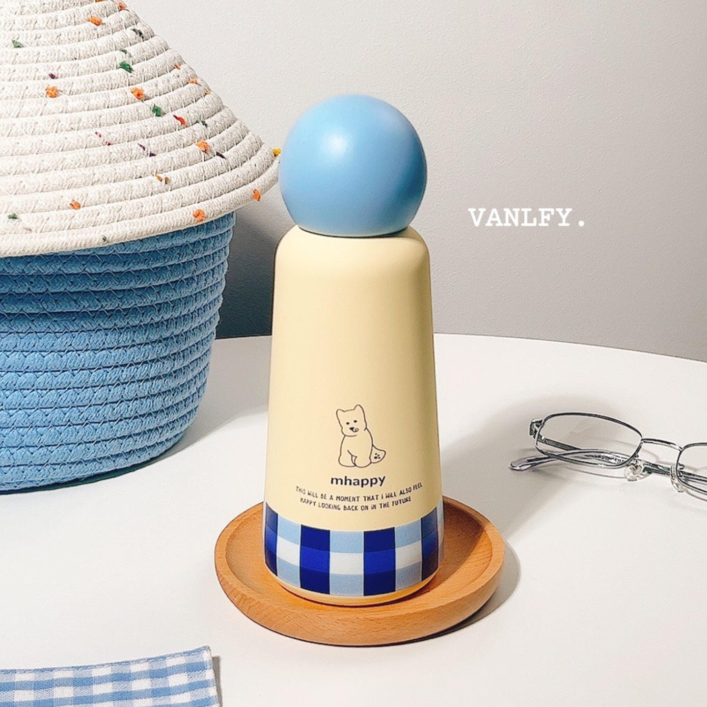 กระติกน้ำร้อนลูกสุนัข Earth ชุบเงิน 500ml