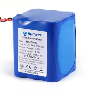 可充电12伏锂离子电池组12 V 2000毫安时18650 3s2p 11.1v 12 v锂可充电电池，用于发光二极管灯 - Product Image 3