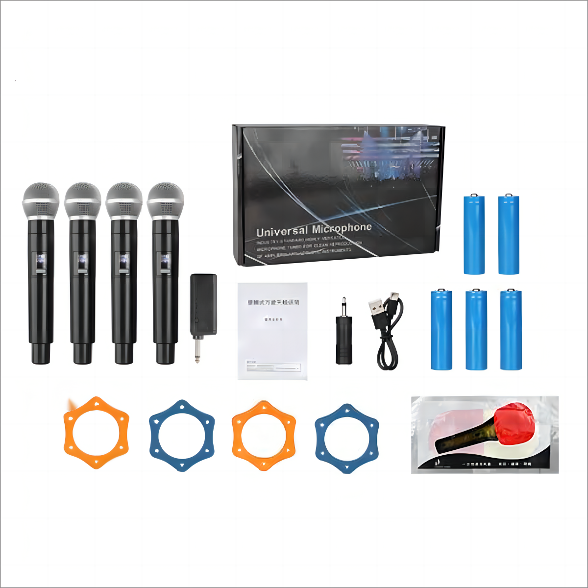 Microphone sans fil 2,4 G noir