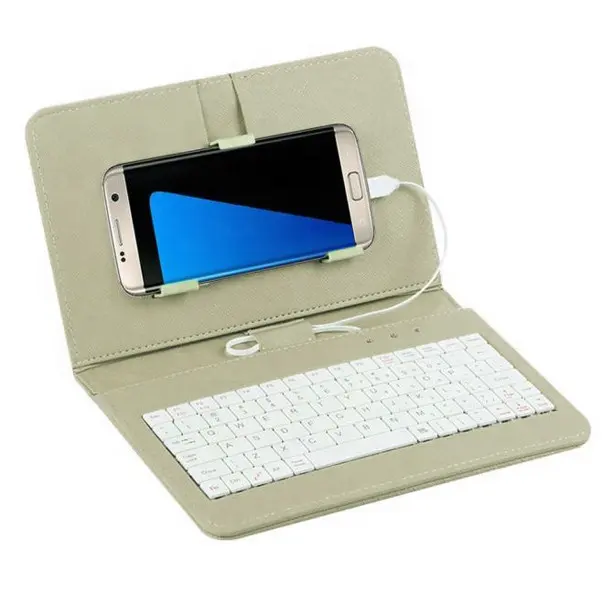 Проводная клавиатура флип кобура чехол 4,8-6,0 дюймов Android OTG универсальная защита для мобильного телефона с креплением на поясной ремень клавиатура