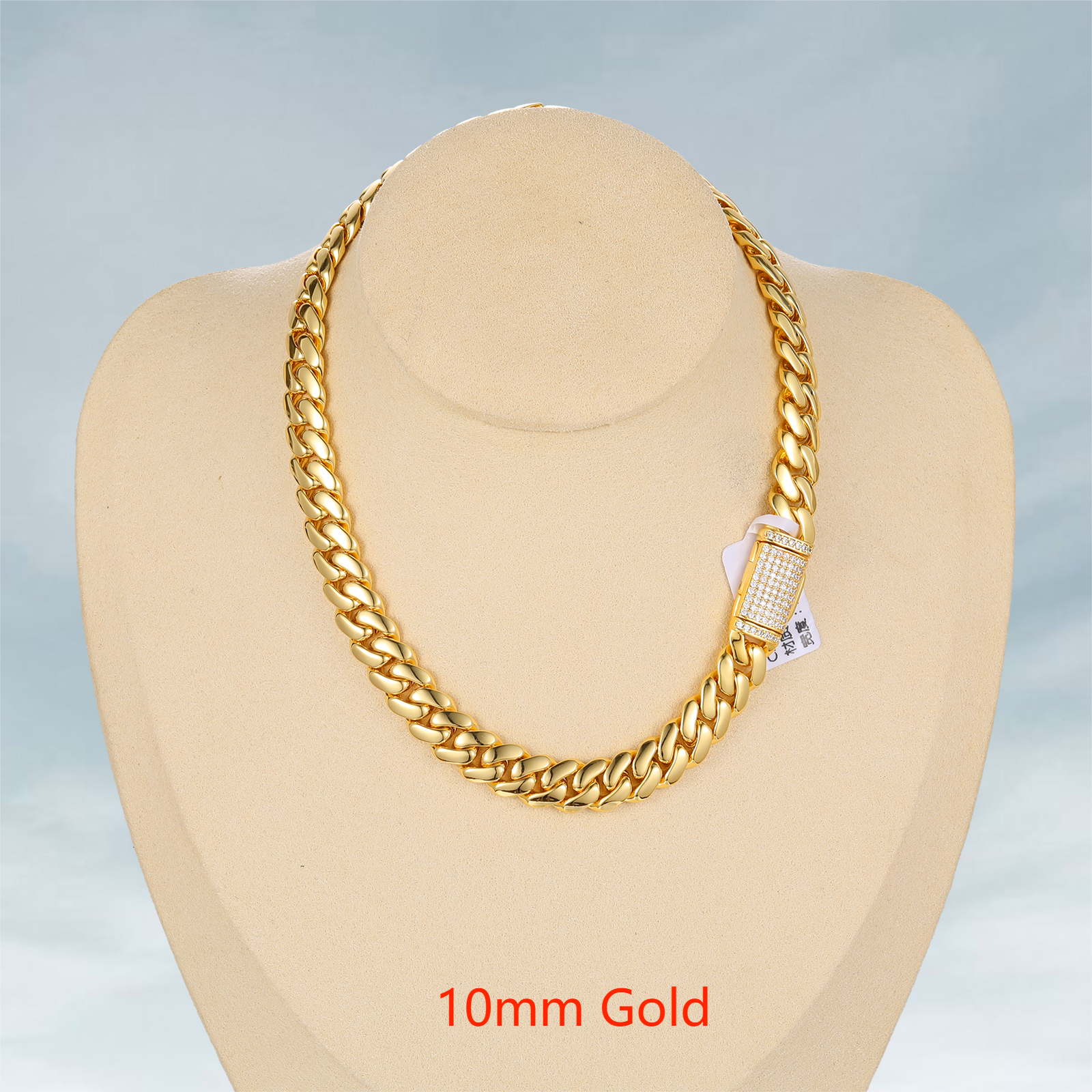 10mm Diamond Lock - Gold