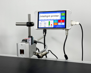 Industrieller automatischer Drucker Kontinuierliches Verfalls datum TIJ 12.7 Chargen codierung der Druckmaschine TIJ-Tinten strahl drucker für Folien karton - Product Image 5