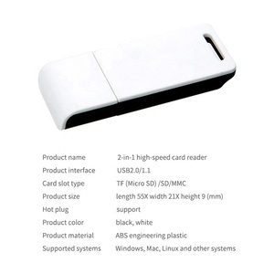 SD-Kartenleser USB 2.0 SD TF Micro SDXC-Kartenleser adapter Großhandel für PC-Laptop - Product Image 3