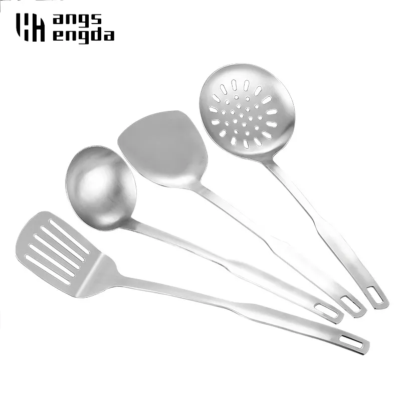 Juego de utensilios de cocina para el hogar, set de utensilios de acero inoxidable 18/8, 6 unidades