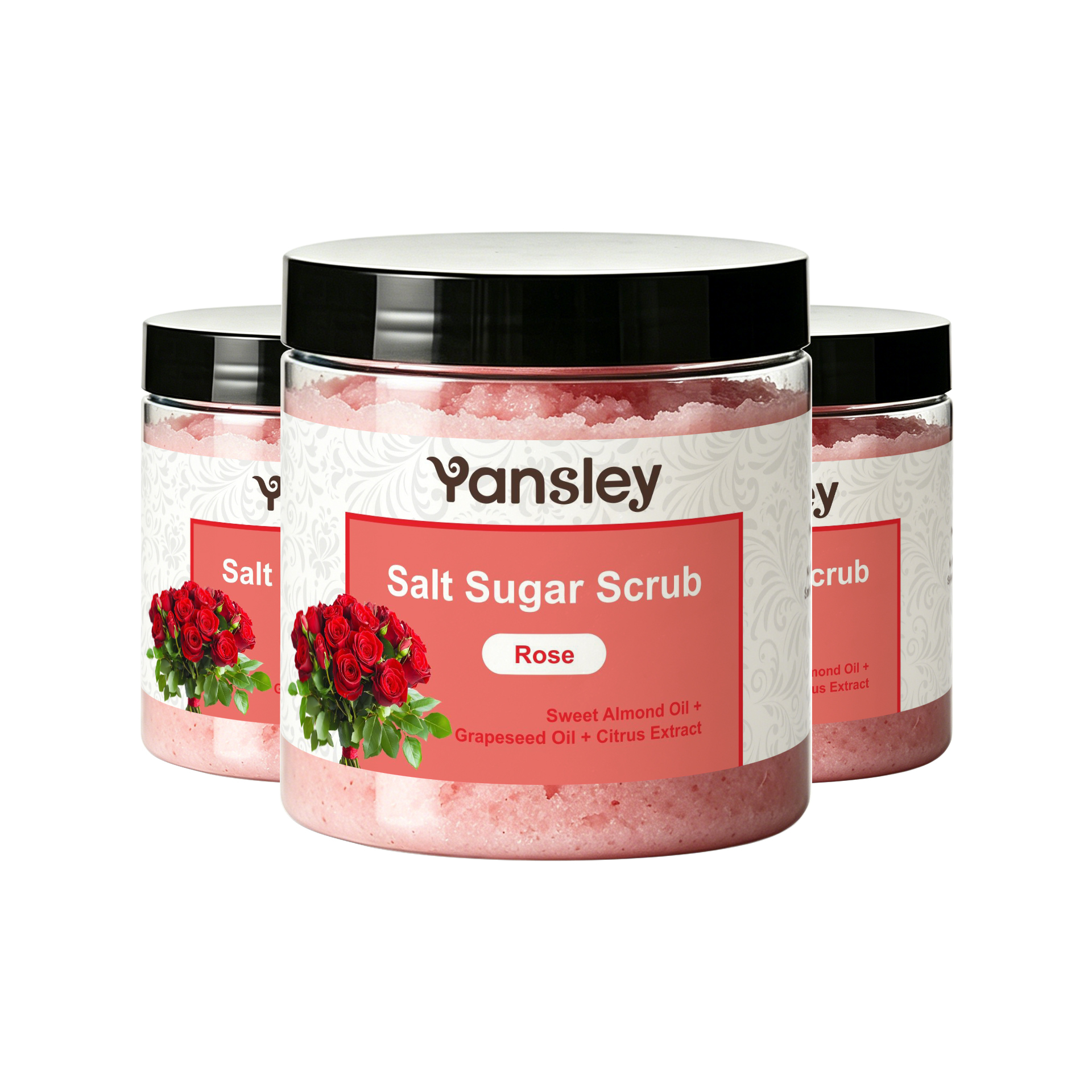 Gommage corporel à la rose