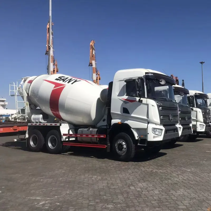Vendita calda SY308C 6x4 10 ruote 8 CBM Euro 3 di miscelazione camion Mobile betoniera in Algeria