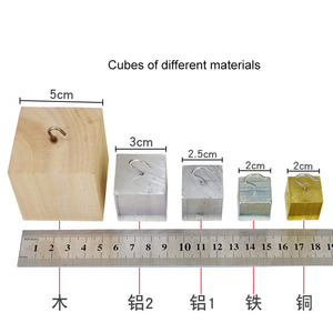 Ayudas didácticas para el modelo de demostración de la relación densidad-masa física del grupo de cubos con ganchos - Product Image 3