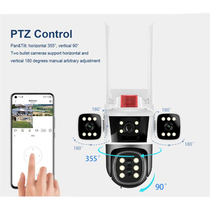 Cámara Rscamtom de 4 lentes con zoom 10X para seguridad de almacén Detección de movimiento Color Visión nocturna Cámara wifi - Product Image 3