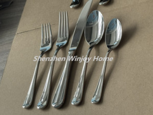 Gương Bạc forge 18/0 không gỉ Thêm Heavyweight dao kéo Flatware Set 16 - Product Image 2