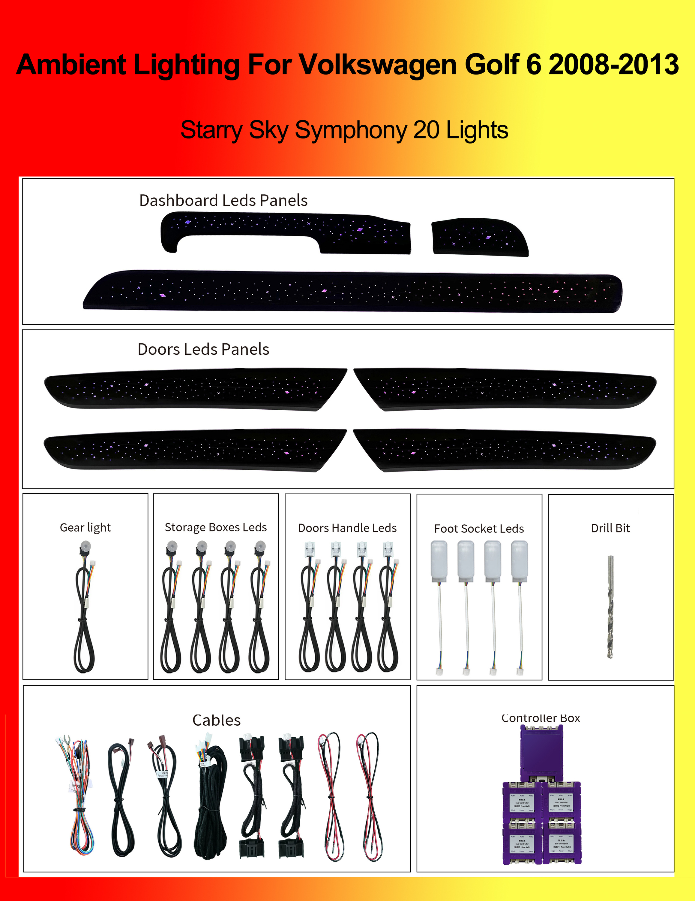 Starry Sky Symphony 20 Lights