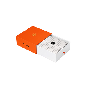 Eco-friendly <strong>Rectangle</strong> Drawer <strong>Box</strong> for Electronic Products Custom Printed <strong>with</strong> <strong>Embossing</strong> Technique Special Sponge Lining - Product Image 5