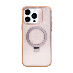 ultra High Hardness TPU+<strong>PC</strong> Four Corner Shockproof Phone <strong>case</strong> 16 15 Pro Max with Foldable Round Cell Phone Holder - Product Image 5