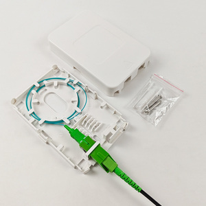 Neues Design BF01F Fiber Outlet Box ABS PC Hochwertige Frontplatte Box 1 Port mit Shutter Dust Cover Einfach zu installierende Desktop Box - Product Image 5