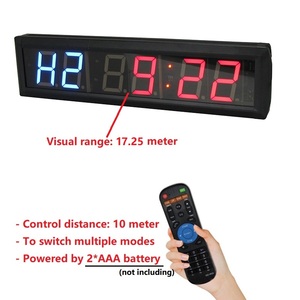 Indoor Home Einzelperson Training 2,3-Zoll-Display Digital <span class=keywords><strong>Countdown</strong></span> Intervall uhr LED Workout Gym <span class=keywords><strong>Timer</strong></span> mit Fernbedienung