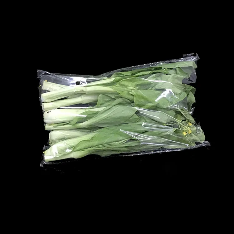 थोक खाद्य ग्रेड पारदर्शी Opp प्लास्टिक सब्जियों और फल पैकेजिंग बैग के साथ स्वयं चिपकने वाला टेप