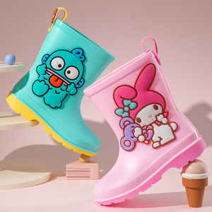 Cute Pattern Children's Rain <strong>Boots</strong> for <strong>Boys</strong> and Girls Waterproof Non-slip <strong>PVC</strong> Soft-soled Rain <strong>Boots</strong> Adapted for Students - Product Image 4