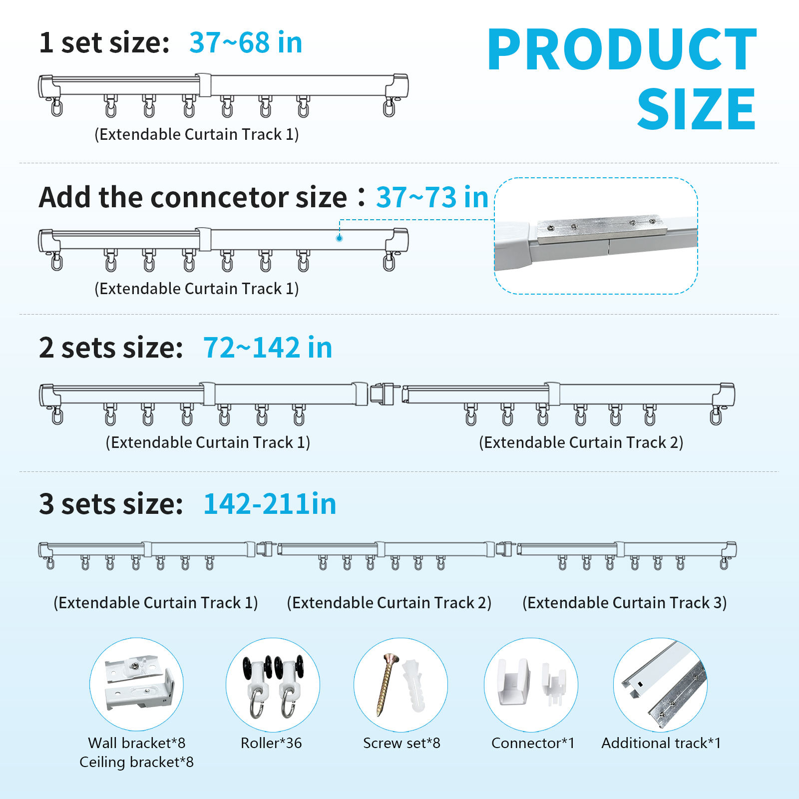95-537เซนติเมตร (37-211in)