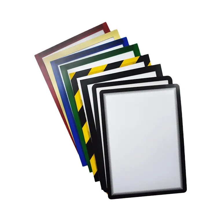 OEM Custom A4 Size Display Magnetic Sticky Label Holders For Office Photo File Factory Wholesale