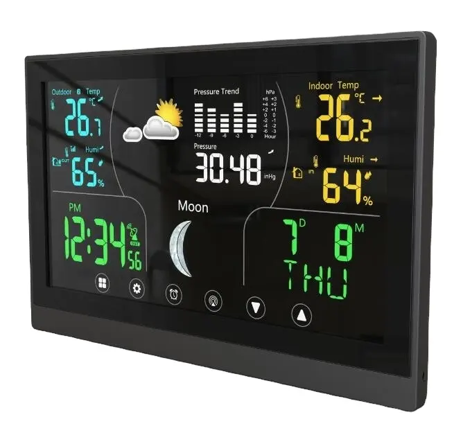 La migliore stazione meteorologica domestica con barometro a colori igrometro stazione meteorologica Wireless ad alta precisione