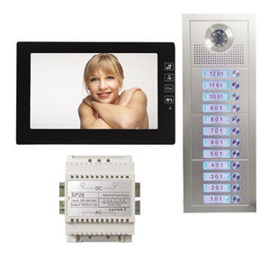 Sistema de intercomunicación de teléfono para puerta, monitor de 7 pulgadas, 4 + 2 cables, llamada directa, multi apartamento - Product Image 4