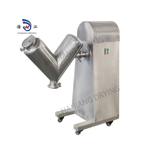 Yüksek kalite paslanmaz çelik V tipi gıda tozu mikser kimyasal karıştırma makinesi otomatik Plc cihazı kuru toz mikser - Product Image 1