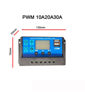 批发12V 24v自动10A 20A 30A 40A 50A 60A pwm家用太阳能充电控制器 - Product Image 4
