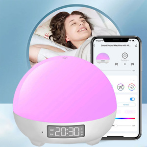 Akıllı beyaz gürültü ses sıcaklık algılama akıllı bebek gece lambası bebek Cry algılama App kontrol uyku rutin kurmak - Product Image 6