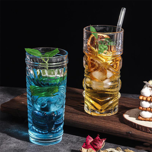 410ml hiện đại nhiệt đới Zombie rõ ràng phải đối mặt với Tiki Cocktail bia kính cốc cho bar nhà hàng bên quán rượu - Product Image 4