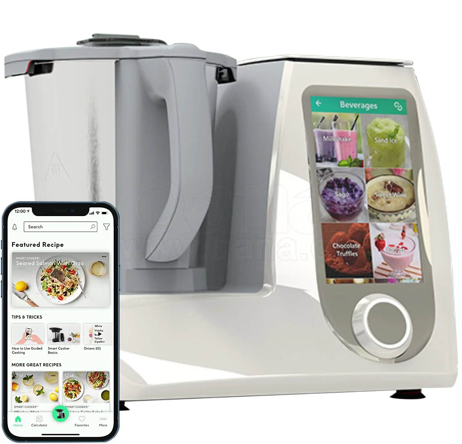 QANA usine en gros OEM Wifi App Cook LCD soupe maker mélangeur multifonctionnel robot culinaire machine de cuisson robot de cuisine