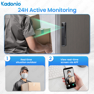 Kadonio completamente automatico WiFi Tuya Face ID Access Control elettrico catenaccio digitale blocco del cancello con interfono attivo - Product Image 4