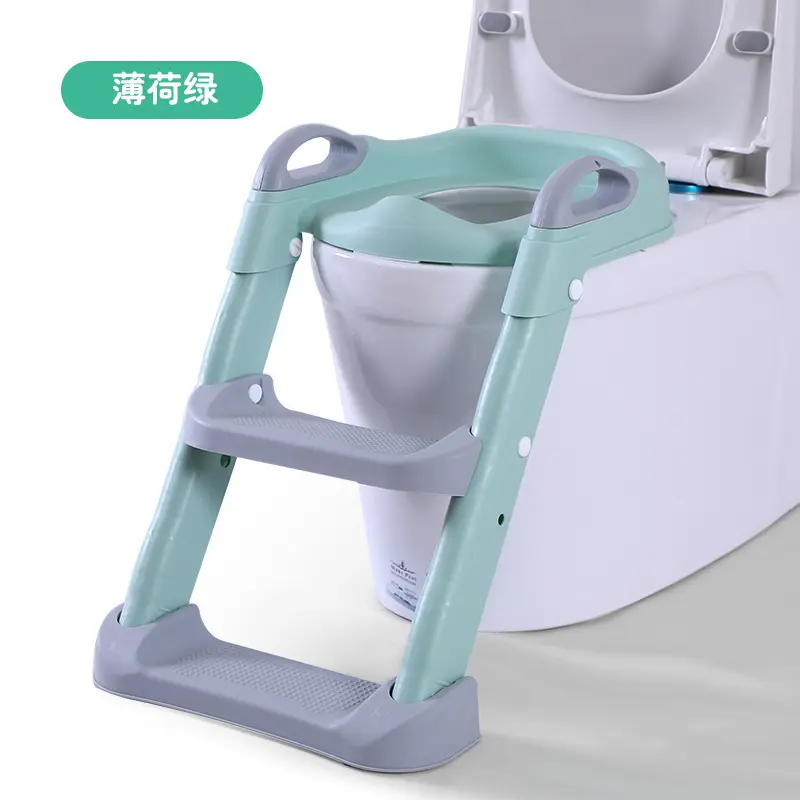 Prezzo a buon mercato pieghevole design baby potty chair baby potty training seat con sgabello regolabile kids toilet training ladder