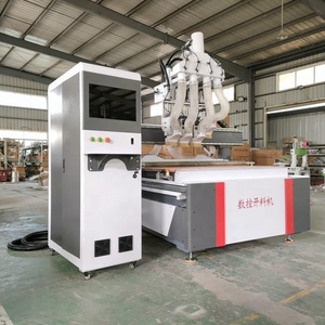 Enrutador Cnc de trabajo en madera, 4 cabezales Atc, 3 ejes, máquinas enrutadoras Cnc multihusillos con polvo al vacío - Product Image 5