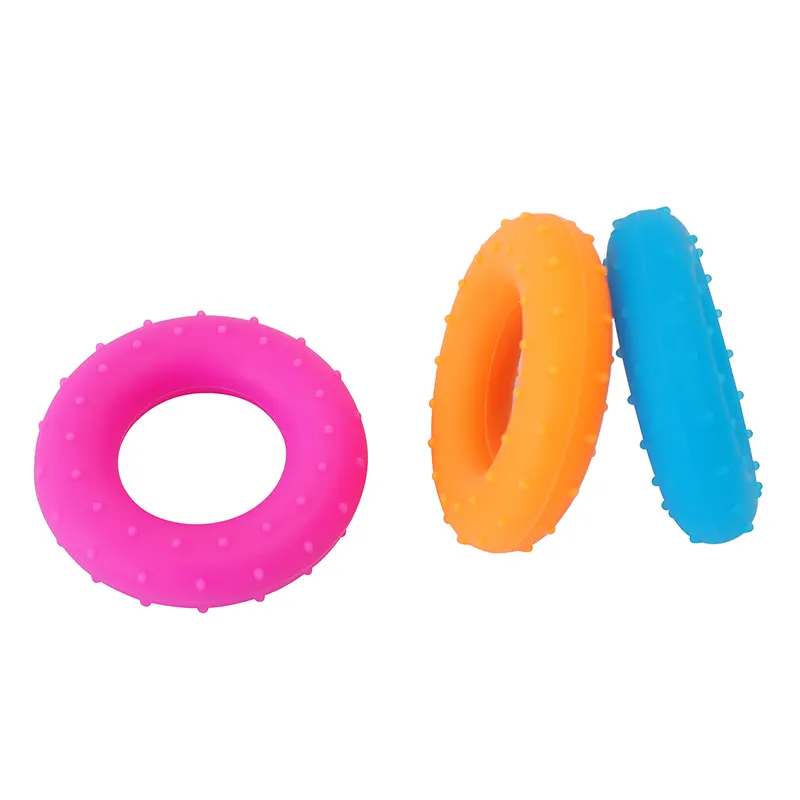Custom Silicone O Hand Gripper Grip Ring Hand Resistance Band Finger Stretcher Exercise for Forearm Wrist Training Hand Expander
