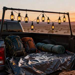 מנורת קרוסין בסגנון וינטג 'המדמה הוביל אורות מחרוזת חיצונית אורות עבור חצר ומחנאות קישוטי - Product Image 1