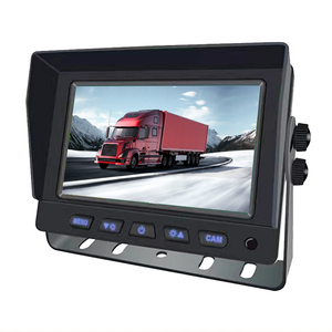 7 pulgadas portátil TFT LCD autobús camión TV Monitor Control remoto 24V Quad Universal pantalla dividida 4 canales RCA entradas cámara de respaldo - Product Image 1