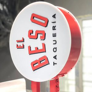 Bán buôn ngoài trời Tùy Chỉnh nhôm khung tròn hộp Đèn hai mặt dấu hiệu quảng cáo - Product Image 2