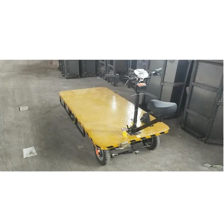 Railroad construction flatbed truck Four-wheeled 220v Environmentally friendly electric handling trolley