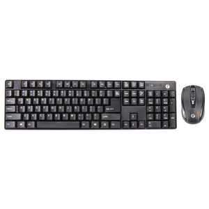Diseño Simple fábrica venta al por mayor USB inalámbrico teclado con el ratón y ratón inalámbrico con teclados de logotipo personalizado - Product Image 2