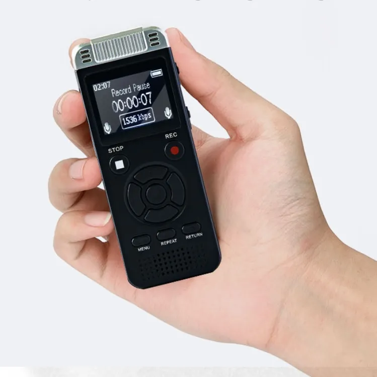 ORITECK GL-89 Audio Dispositif d'enregistrement vocal 850mAh 80 heures de temps de travail 90 jours en veille USB Lecteur MP3 Écran LCD Enregistreur vocal