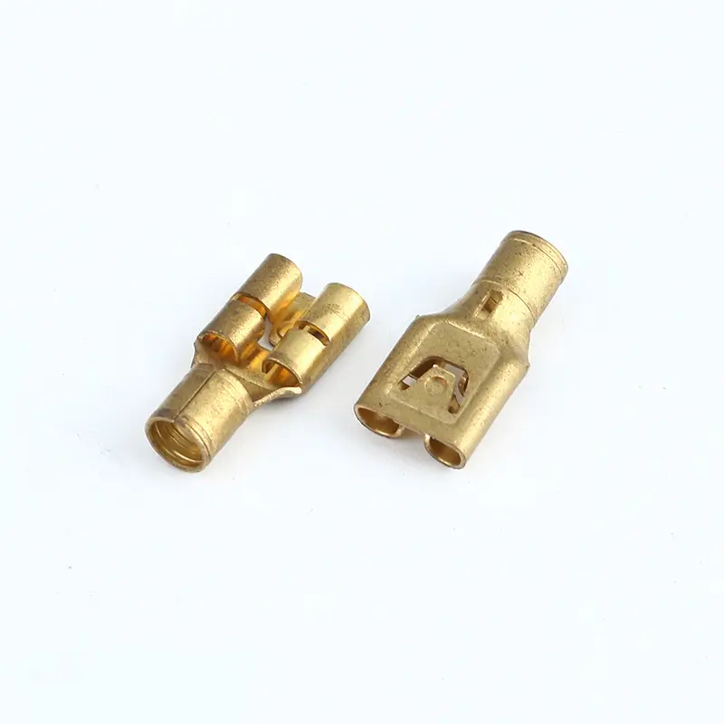 Conector de Terminal eléctrico tipo U de 1/4-1,5mm Y de 2,5mm, horquilla de PVC, lengüeta de pala, de crimpado Cable, abrazadera de férula de terminal aislado