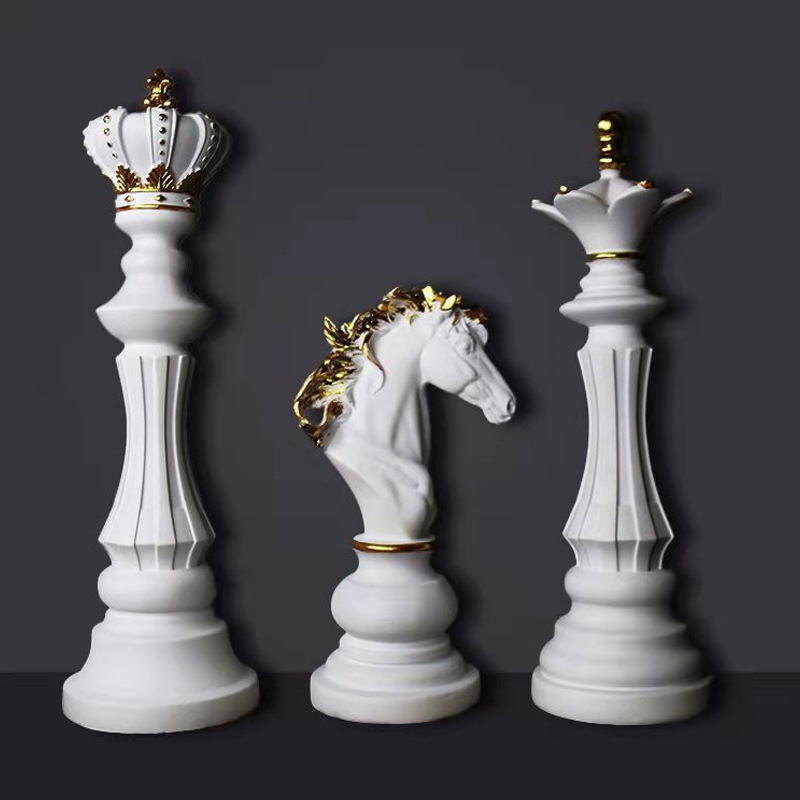 Pièces d'échecs blanches