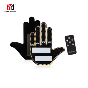 YFG2 finestra posteriore auto Led divertente espressione luce con telecomando Multi-funzionale gesto di avvertimento Anti collisione fanale posteriore - Product Image 1