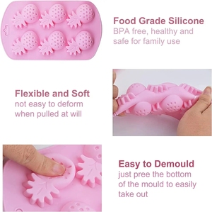 Tùy Chỉnh BPA Miễn Phí Tái Sử Dụng <span class=keywords><strong>Ice</strong></span> <span class=keywords><strong>Cube</strong></span> Khay Khuôn Trái Cây Hình Dạng Dâu Tây Dứa Dưa Hấu Silicone <span class=keywords><strong>Ice</strong></span> <span class=keywords><strong>Cube</strong></span> Khay Silicone Khuôn - Product Image 5