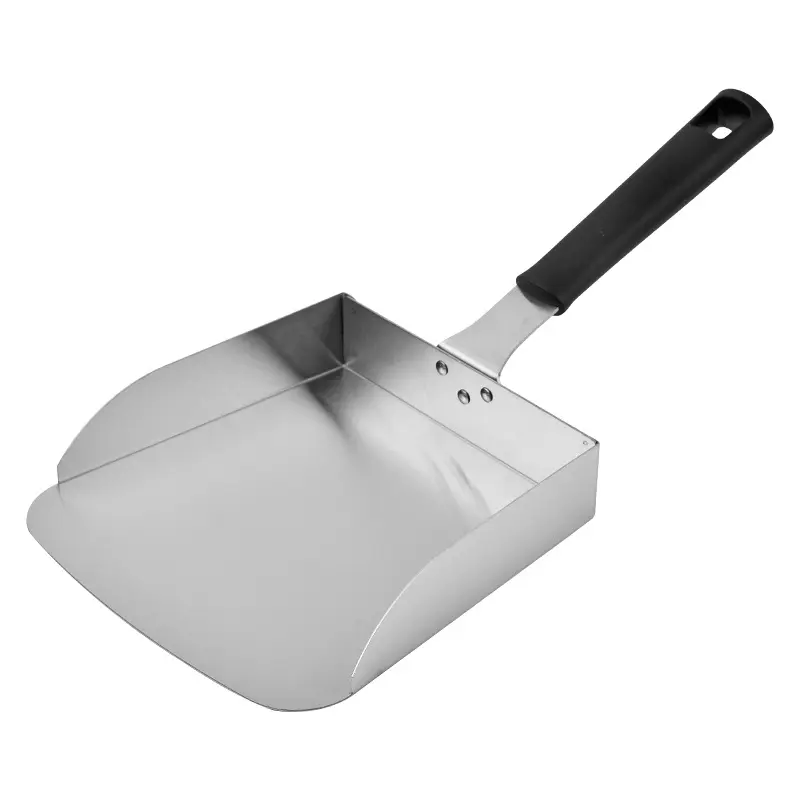 Stainless steel food safety transfer shovel creative potato chips snack mobile shovel barbecue tool food shovel